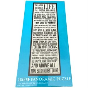 1000 Piece Panoramic Puzzle - "The Art of Life" NEW